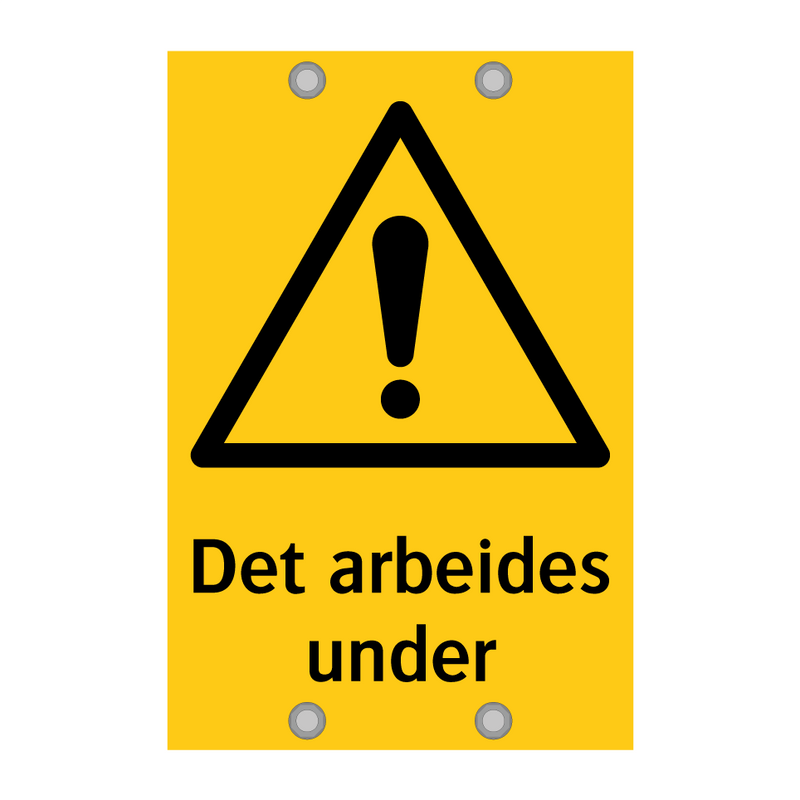 Det arbeides under & Det arbeides under & Det arbeides under & Det arbeides under