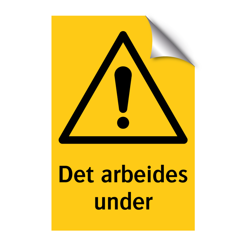 Det arbeides under & Det arbeides under & Det arbeides under & Det arbeides under