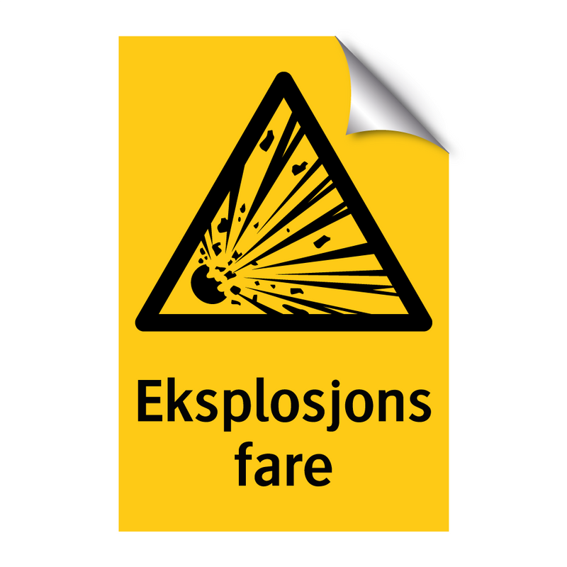 Eksplosjons fare & Eksplosjons fare & Eksplosjons fare & Eksplosjons fare & Eksplosjons fare