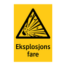 Eksplosjons fare