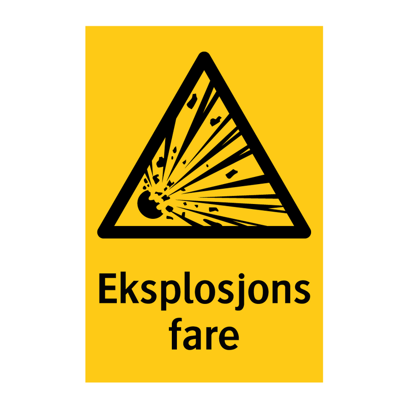 Eksplosjons fare & Eksplosjons fare & Eksplosjons fare & Eksplosjons fare & Eksplosjons fare