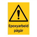 Epoxyarbeid pågår