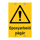 Epoxyarbeid pågår