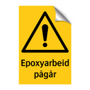 Epoxyarbeid pågår