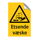 Etsende væske