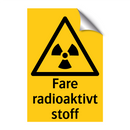 Fare radioaktivt stoff