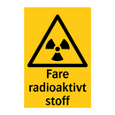 Fare radioaktivt stoff