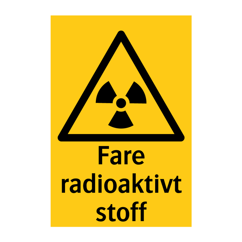 Fare radioaktivt stoff