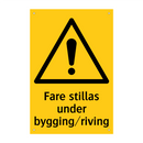 Fare stillas under bygging riving
