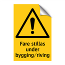 Fare stillas under bygging riving