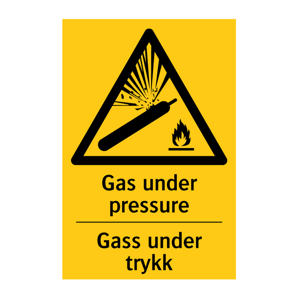 Gas under pressure Gass under trykk