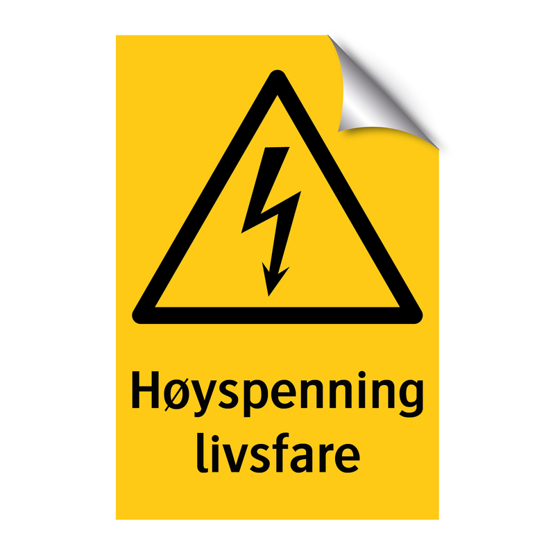 Høyspening livsfare & Høyspening livsfare & Høyspening livsfare & Høyspening livsfare