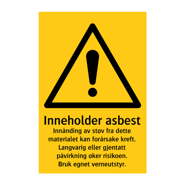 Inneholder asbest