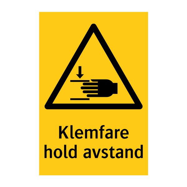 Klemfare Hold avstand
