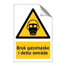 Bruk gassmaske i dette området