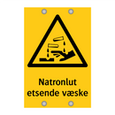 Natronlut etsende væske