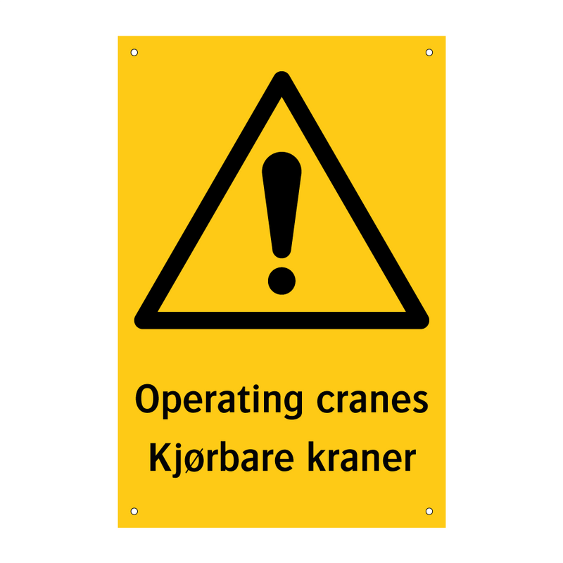 Operating cranes Kjørbare kraner