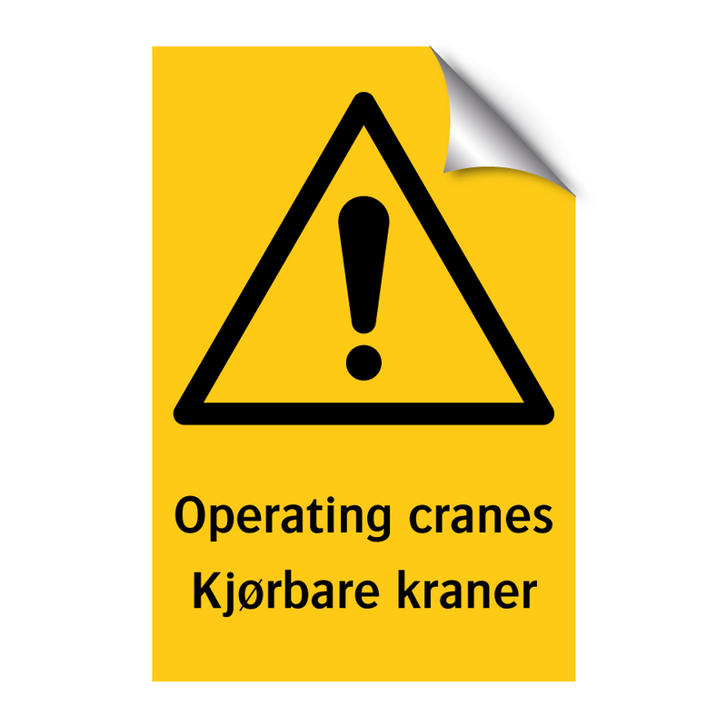 Operating cranes Kjørbare kraner