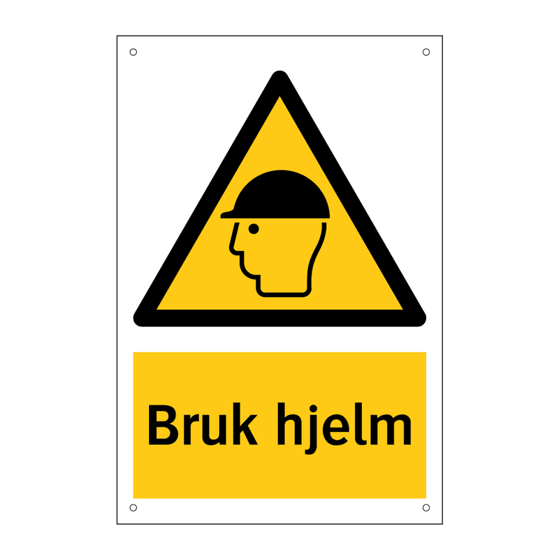 Bruk hjelm