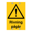Riving pågår