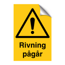 Riving pågår