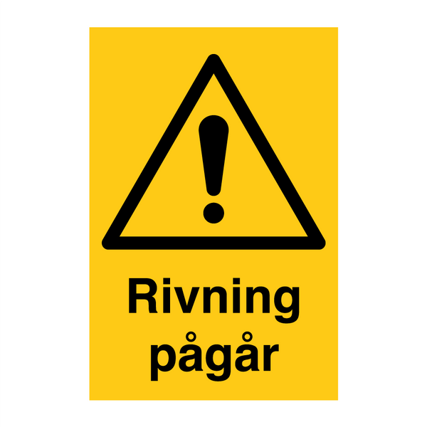 Riving pågår