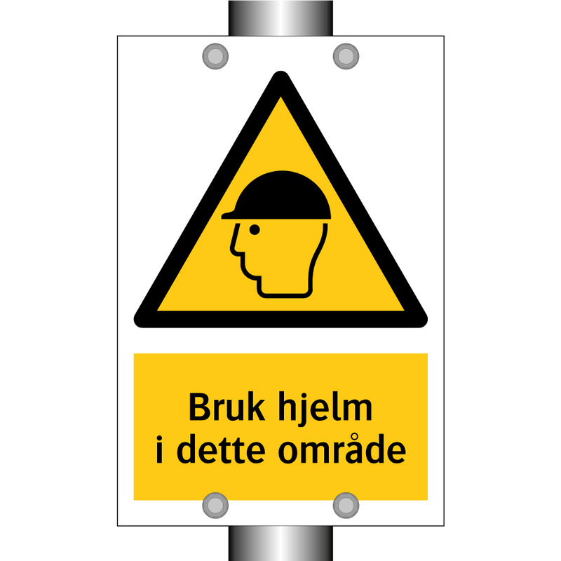 Bruk hjelm i dette området & Bruk hjelm i dette området & Bruk hjelm i dette området