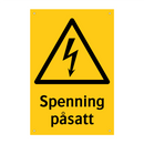 Spenning påsatt