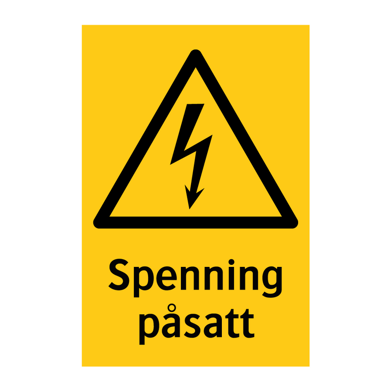 Spenning påsatt & Spenning påsatt & Spenning påsatt & Spenning påsatt & Spenning påsatt