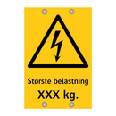 Største belastning