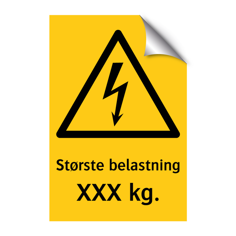 Største belastning & Største belastning & Største belastning & Største belastning
