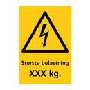 Største belastning