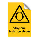 Støysone bruk hørselvern