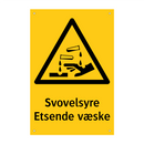 Svovelsyre etsende væske