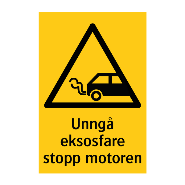 Unngå eksosfare stopp motoren