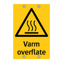 Varm overflate