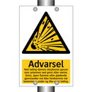 Advarsel ved lading dannes eksplosive gasser …