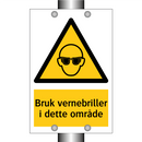 Bruk vernebriller i dette området