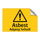 Asbest Adgang forbudt