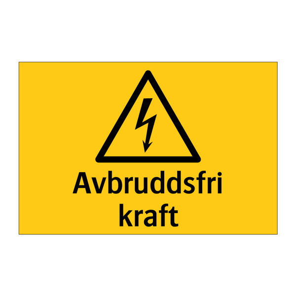 Avbruddsfri kraft & Avbruddsfri kraft & Avbruddsfri kraft & Avbruddsfri kraft & Avbruddsfri kraft