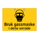 Bruk gassmaske i dette området