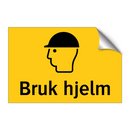 Bruk hjelm