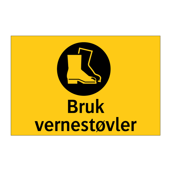 Bruk vernestøvler & Bruk vernestøvler & Bruk vernestøvler & Bruk vernestøvler