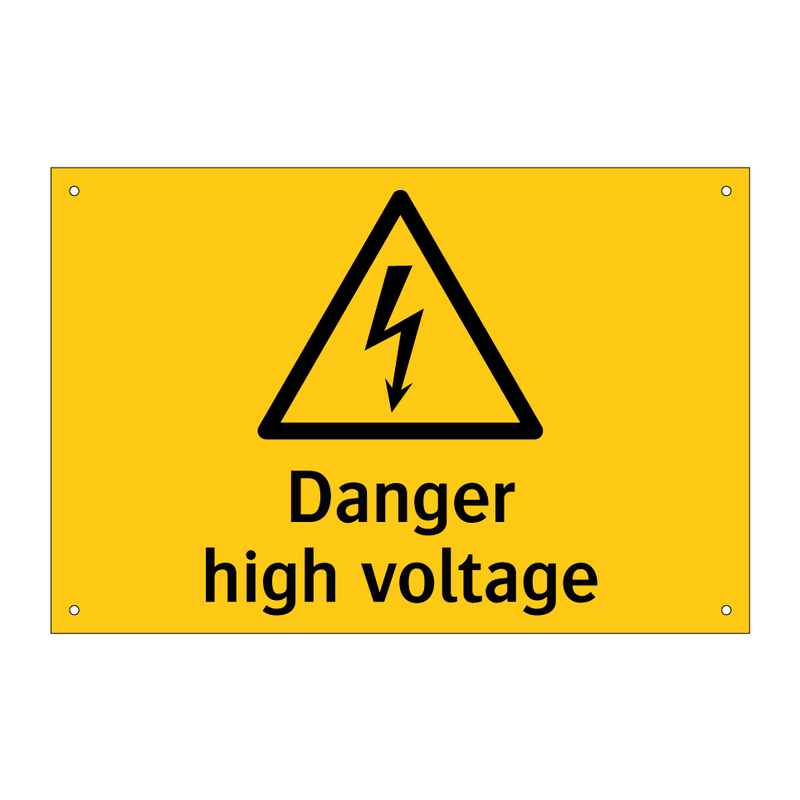 Danger High voltage & Danger High voltage & Danger High voltage & Danger High voltage