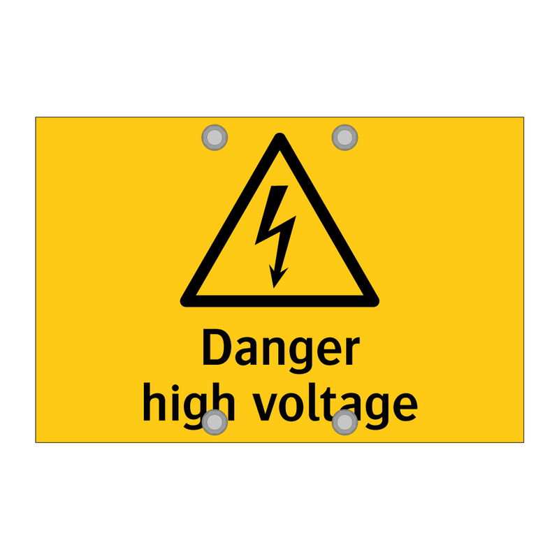 Danger High voltage & Danger High voltage & Danger High voltage & Danger High voltage