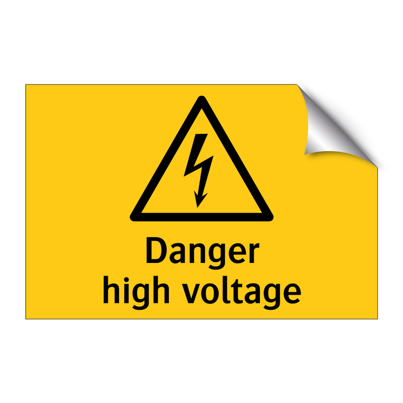 Danger High voltage & Danger High voltage & Danger High voltage & Danger High voltage