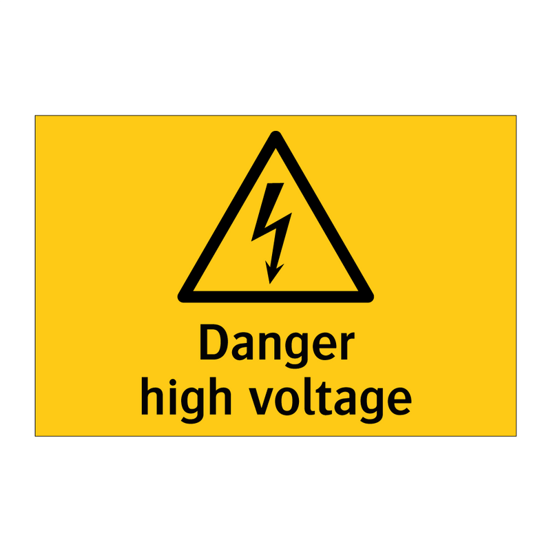 Danger High voltage & Danger High voltage & Danger High voltage & Danger High voltage