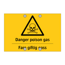 Danger poison gas Fare giftig gass