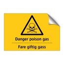 Danger poison gas Fare giftig gass