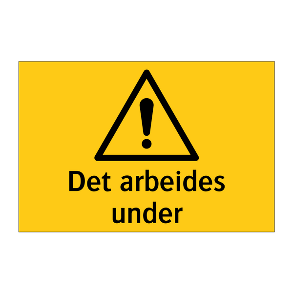 Det arbeides under